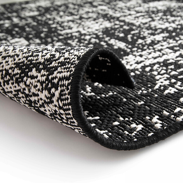 OVIALA - Tapis d'extérieur en polypropylène 120 x 170 cm noir  - Hella - large