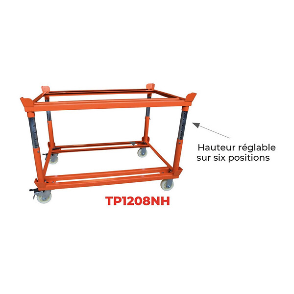 STOCKMAN - Rouleur de palette TP1208NH 1000kg hauteur réglable 6 positions Stockman - large