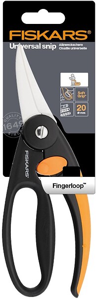 FISKARS - Cisaille universelle Elégance SP45 Poignée loupe bi-matière - large