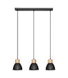 ATMOSPHERA - Luminaire Suspension 3 Lampes en métal Noir H 100 cm - vignette