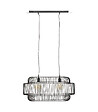 ATMOSPHERA - Luminaire Suspension en métal filaire noir L 33.5 x P 33 cm - vignette
