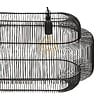 ATMOSPHERA - Luminaire Suspension en métal filaire noir L 33.5 x P 33 cm - vignette