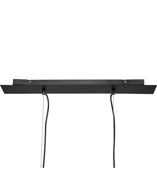 ATMOSPHERA - Luminaire Suspension en métal filaire noir L 33.5 x P 33 cm - large