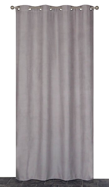 DYLREV - Rideau thermique occultant prêt à poser - Gris - 140x240cm - large