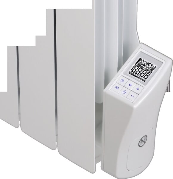 DELTACALOR - Radiateur inertie sèche - Emaki - Blanc mat - 2000W - large