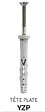 SCELL-IT - Scell-It - 100 pièces de cheville à frapper nylon - inox A4 - tête plate Ø 8 x 100 mm - A4-YZP8100-BC Scell-it - vignette