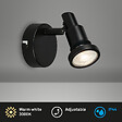 BRILONER - Spot LED - noir - 1xLED-GU10-4 - 8W - vignette