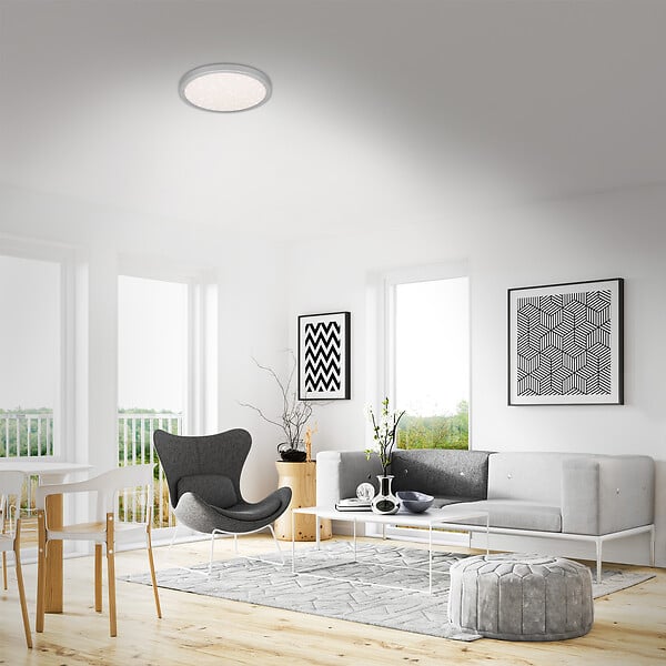 BRILONER - Plafonnier LED design étoilé - 24W - 3000lm - large