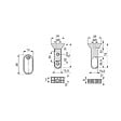 EMUCA - Lot de 2 x 1.15m Tringles de penderie en soie avec supports, Aluminium et Plastique, Anodisé mat - vignette