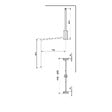 EMUCA - Penderie rabattable pour armoire Hang, 450 - 600, Chromé, Acier et Plastique. - vignette