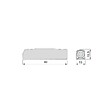EMUCA - Lot de 10 serrures de porte à visser dans le meuble avec réglage Push Lite, longueur 80mm, Amortisseur, Plastique, Gris - vignette
