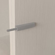 EMUCA - Lot de 10 serrures de porte à visser dans le meuble avec réglage Push Lite, longueur 80mm, Amortisseur, Plastique, Gris - vignette