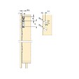 EMUCA - Kit de quincaillerie pour 2 portes coulissantes pliantes et armoire à fermeture souple Twofold, pour 4 panneaux non inclus, Sans coulisse, Anodisé mat - vignette