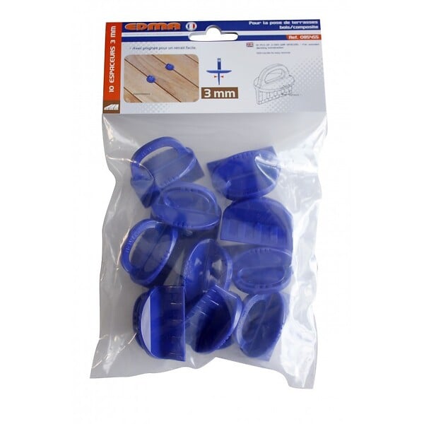 EDMA - SACHET DE 10 ESPACEURS 3 MM - EDMA - EDMA - large