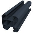 ALTONA - Poteau angle PVC ADELE anthracite - 90 x 90 cm - vignette
