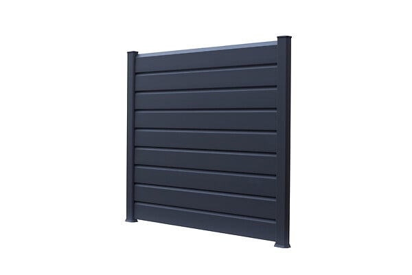 ALTONA - Poteau départ mur PVC ADELE - Anthracite - H.230xL.9xl.9cm - large