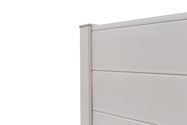 ALTONA - Lame de clôture pleine pvc blanc ADELE - L.150 x Ht.20 cm x Ep. 24 mm - large