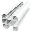 ALTONA - Poteau angle PVC ADELE blanc - 90 x 90 cm - vignette