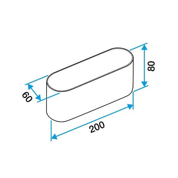 ALDES - Raccord mâle Minigaine pour conduits rigides PVC - 60 x 200mm - large
