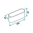 ALDES - Raccord mâle Minigaine pour conduits rigides PVC - 60 x 200mm - vignette