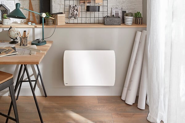 NOIROT - Radiateur à chaleur douce Neo - 1000W - Blanc satiné - large