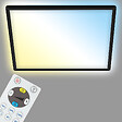 BRILONER - Panneau LED CCT ultra plat - noir - 1xLED-18W - vignette