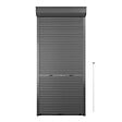 FRANCE COMBI - Volet roulant tirage direct recoupable - Aluminium GRIS - 210x100cm - vignette