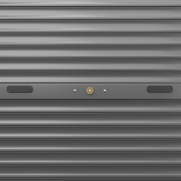 FRANCE COMBI - Volet roulant tirage direct recoupable - Aluminium GRIS - 210x100cm - large