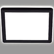 BRILONER - Panneau LED ultra plat - Noir - 12W - 1400lm - vignette