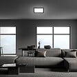 BRILONER - Panneau LED ultra plat - Noir - 12W - 1400lm - vignette