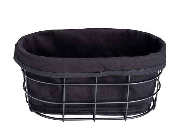 WENKO - Panier à pain Bela noir BO - large