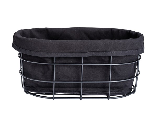 WENKO - Panier à pain Bela noir BO - large