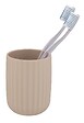 WENKO - Gobelet brosse à dents - Plastique sans BPA - Agropoli Beige - vignette