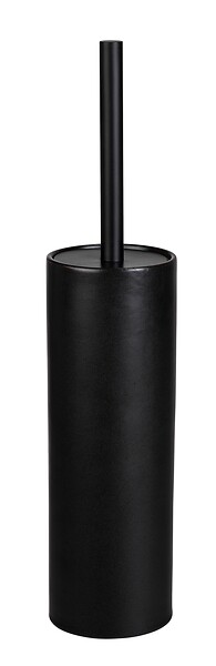 WENKO - Kit WC Casoli - Céramique - Noir - Tête silicone 7,5cm - large