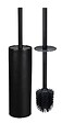 WENKO - Kit WC Casoli - Céramique - Noir - Tête silicone 7,5cm - vignette