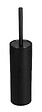 WENKO - Kit WC Casoli - Céramique - Noir - Tête silicone 7,5cm - vignette