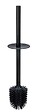 WENKO - Kit WC Casoli - Céramique - Noir - Tête silicone 7,5cm - vignette