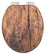 WENKO - Abattant WC MDF Rustic Fix-Clip - vignette