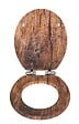 WENKO - Abattant WC MDF Rustic Fix-Clip - vignette