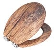 WENKO - Abattant WC MDF Rustic Fix-Clip - vignette