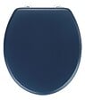 WENKO - Abattant WC MDF Prima - Bleu marine mat - Ovale - vignette