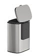 WENKO - Poubelle murale Sare 5l inox brillant - vignette
