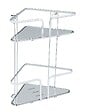 WENKO - Etagère d'angle Termoli inox 2 niveaux - vignette