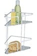 WENKO - Etagère d'angle Termoli inox 2 niveaux - vignette