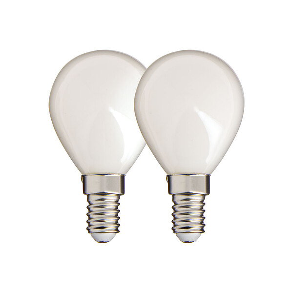 XANLITE - Lot de 2 ampoules LED filament E14 40W 470lm Blanc neutre - large