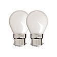 XANLITE - Lot de 2 ampoules Filament LED opaques, culot B22, forme P45, puissance équivalente 60W, flux 806 lm, lumière blanc chaud 2700 K - vignette