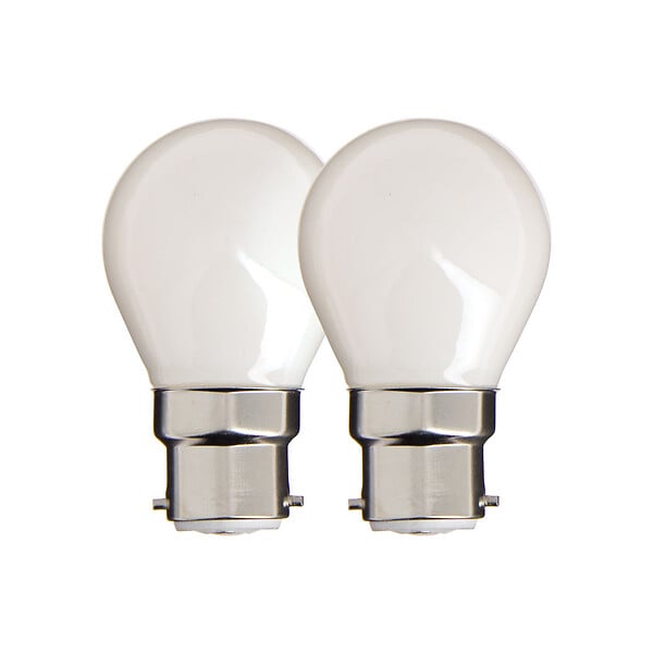 XANLITE - Lot de 2 ampoules filament LED P45, culot E14, puissance équivalente 60W, flux 806 lm, lumière blanc neutre 4000 K - large