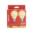 XANLITE - Lot de 2 ampoules Filament LED opaques, culot B22, forme A60, puissance équivalente 60W, flux 806 lm, lumière blanc chaud 2700 K - vignette