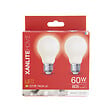 XANLITE - Lot de 2 ampoules Filament LED opaques, culot E27, forme A60, puissance équivalente 60W, flux 806 lm, lumière blanc neutre 4000 K - vignette