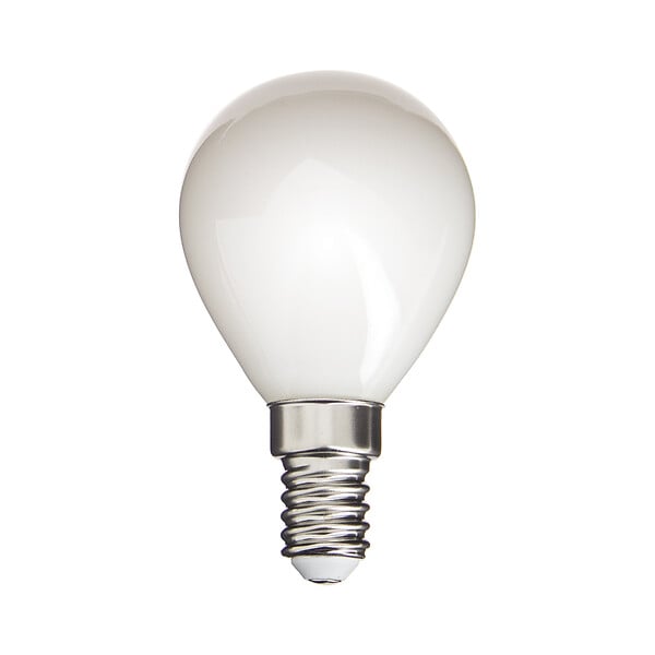 XANLITE - Ampoule Filament LED opaque dimmable, culot E14, forme P45, puissance équivalente 40W, flux 470 lm, lumière blanc neutre 4000 K - large